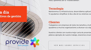 Provide - diseño web en Wordpress + Divi